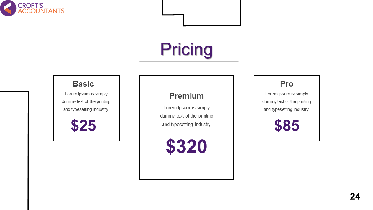 pricing powerpoint template